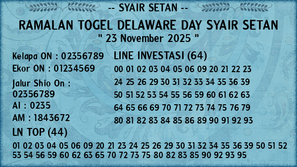 Prediksi Delaware Day