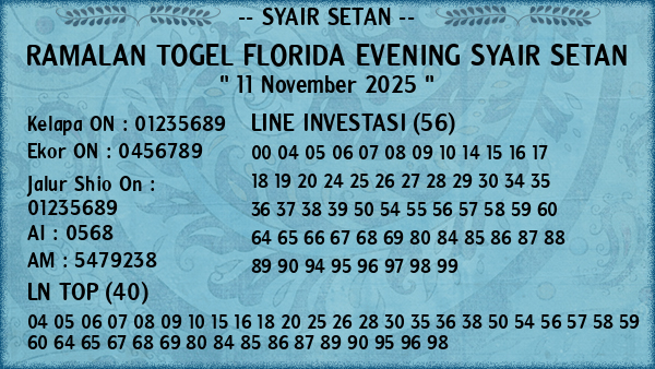Prediksi Florida Evening