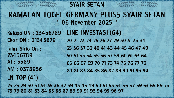 Prediksi Germany Plus5
