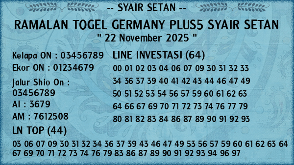 Prediksi Germany Plus5