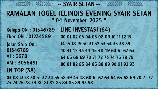 Prediksi Illinois Evening