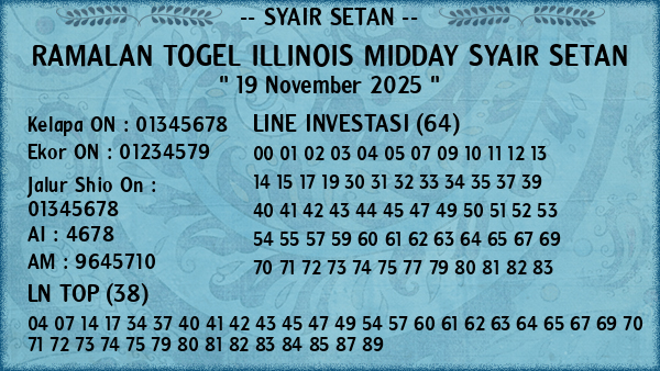Prediksi Illinois Midday