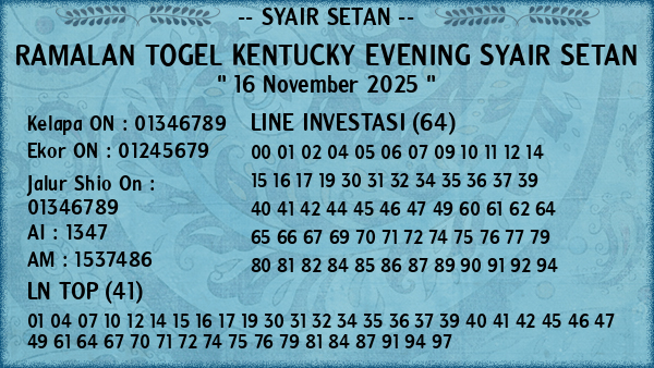 Prediksi Kentucky Evening