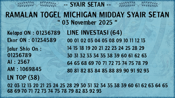 Prediksi Michigan Midday