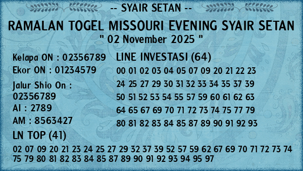 Prediksi Missouri Evening
