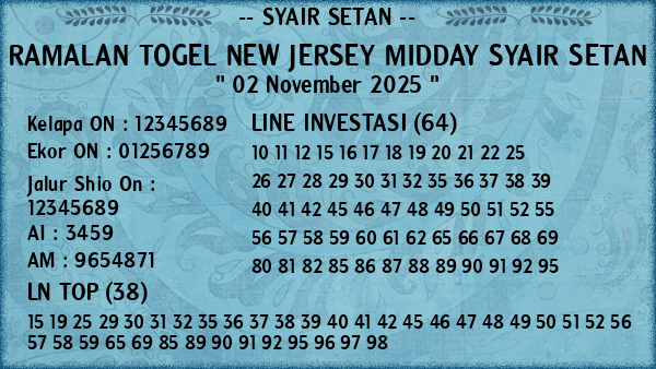 Prediksi New Jersey Midday