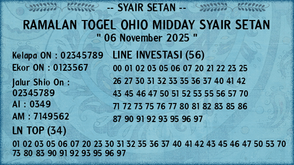 Prediksi Ohio Midday