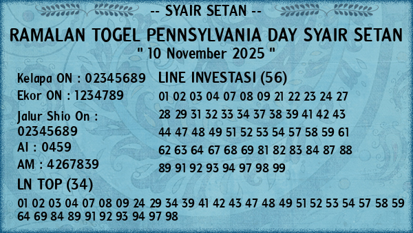 Prediksi Pennsylvania Day