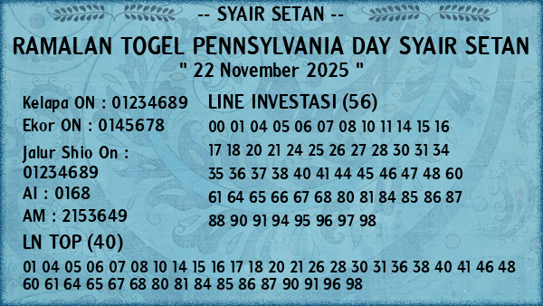 Prediksi Pennsylvania Day