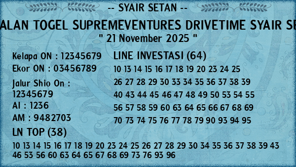 Prediksi Supremeventures Drivetime