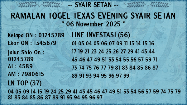 Prediksi Texas Evening