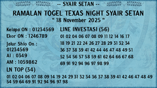 Prediksi Texas Night
