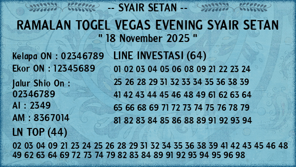 Prediksi Vegas Evening