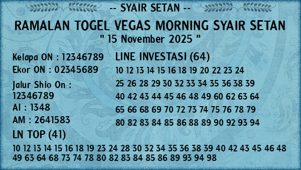 Prediksi Vegas Morning