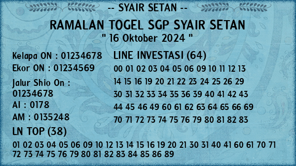 Prediksi SGP