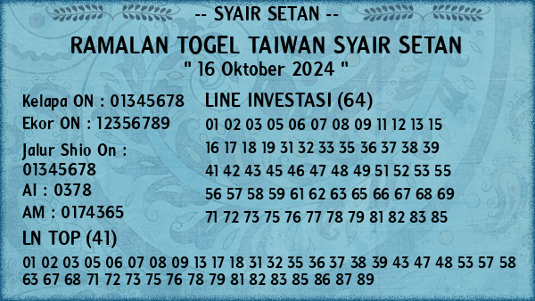 Prediksi Taiwan