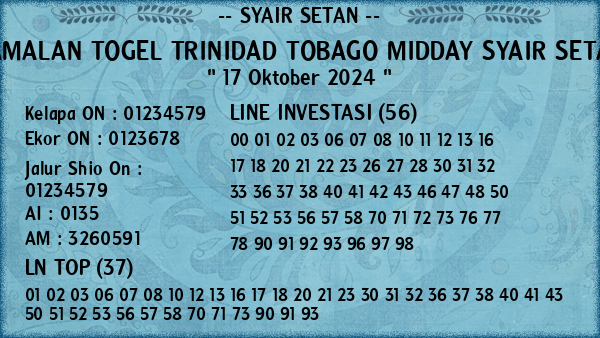 Prediksi Trinidad Tobago Midday