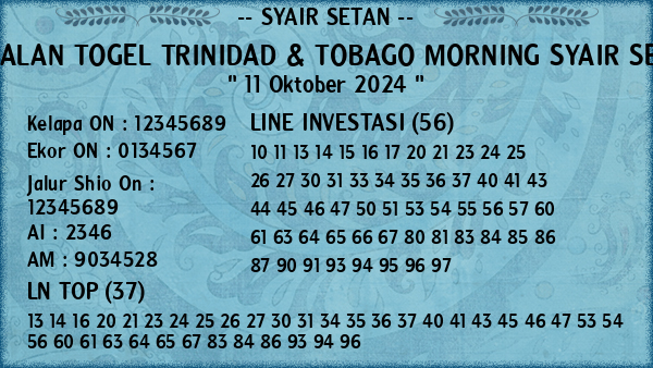 Prediksi Trinidad & Tobago Morning