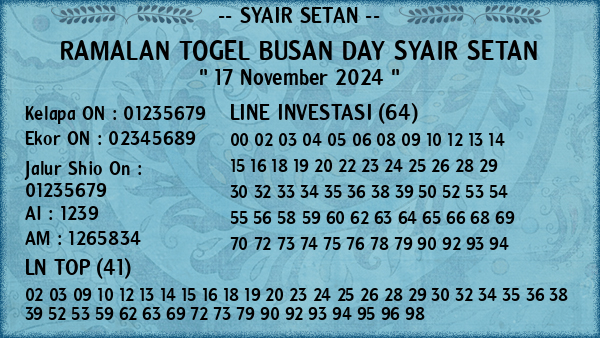 Prediksi Busan Day