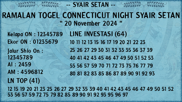 Prediksi Connecticut Night