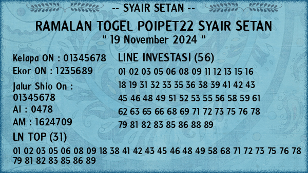 Prediksi Poipet22