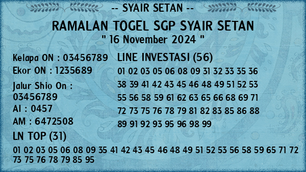 Prediksi SGP