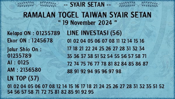 Prediksi Taiwan