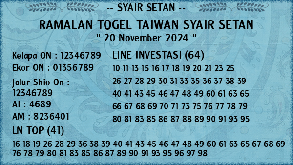 Prediksi Taiwan