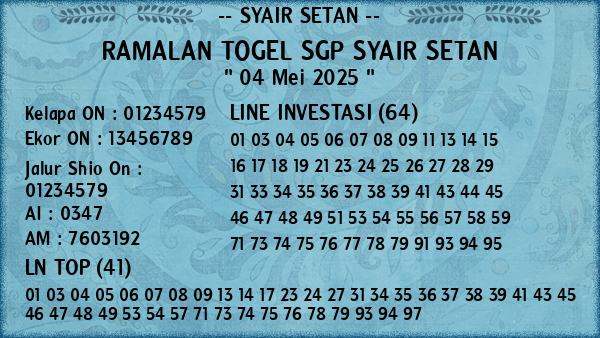 Prediksi SGP