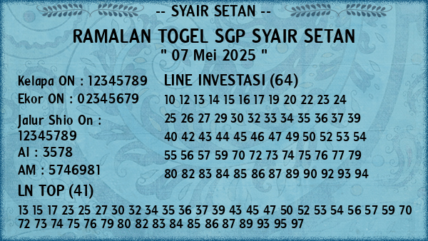Prediksi SGP