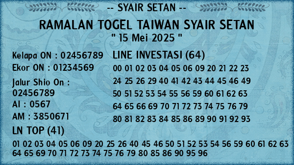 Prediksi Taiwan