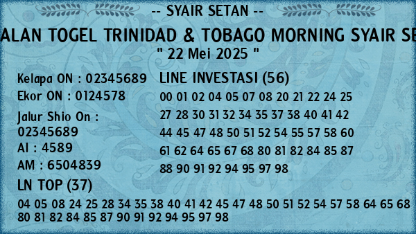 Prediksi Trinidad & Tobago Morning