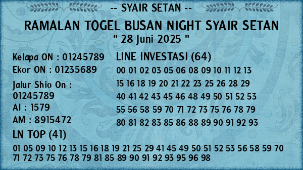 Prediksi Busan Night