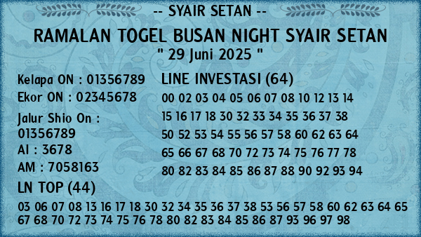 Prediksi Busan Night