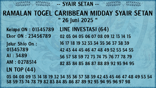 Prediksi Caribbean Midday