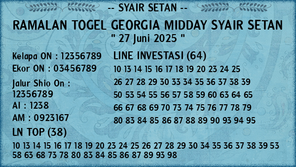 Prediksi Georgia Midday