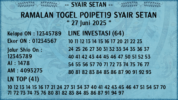 Prediksi Poipet19