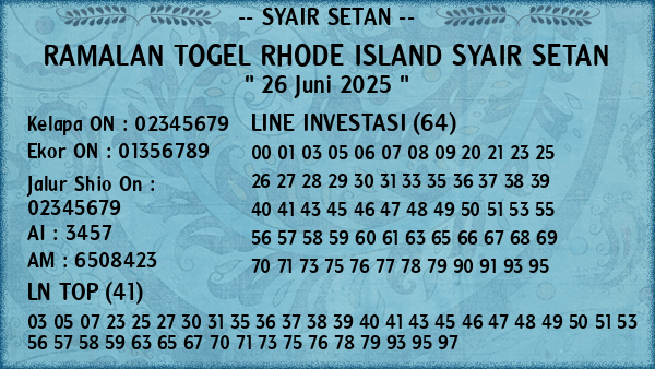 Prediksi Rhode Island
