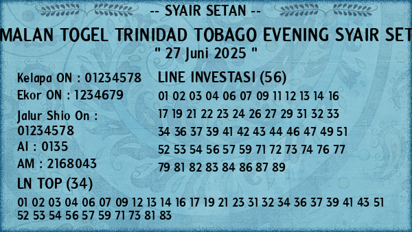 Prediksi Trinidad Tobago Evening