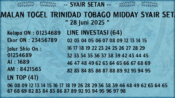 Prediksi Trinidad Tobago Midday