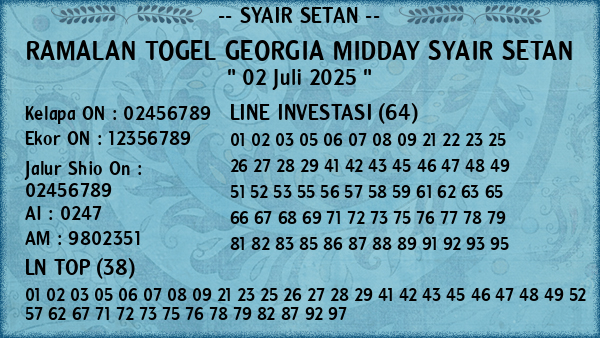 Prediksi Georgia Midday