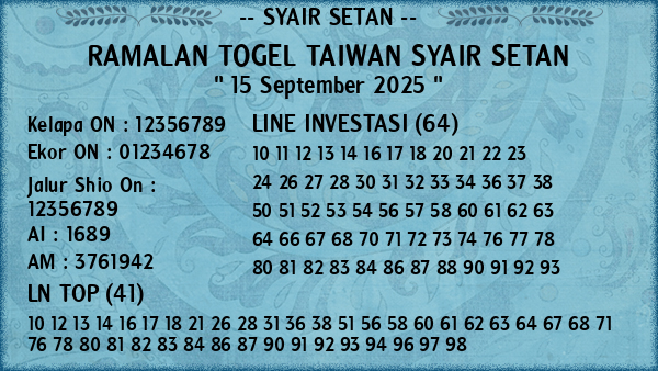 Prediksi Taiwan