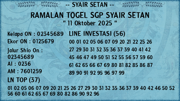 Prediksi SGP