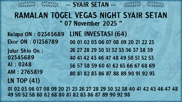 Prediksi Vegas Night